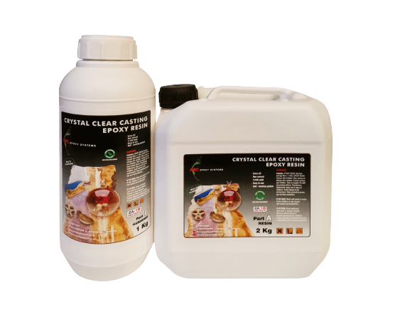 Dr Crafty - Epoxy Resin - Epoxy Resin Kit - Crystal Clear Art Resin Epoxy  Resin - Kit Casting Resin Countertop Epoxy Wood - 2 Gallon 